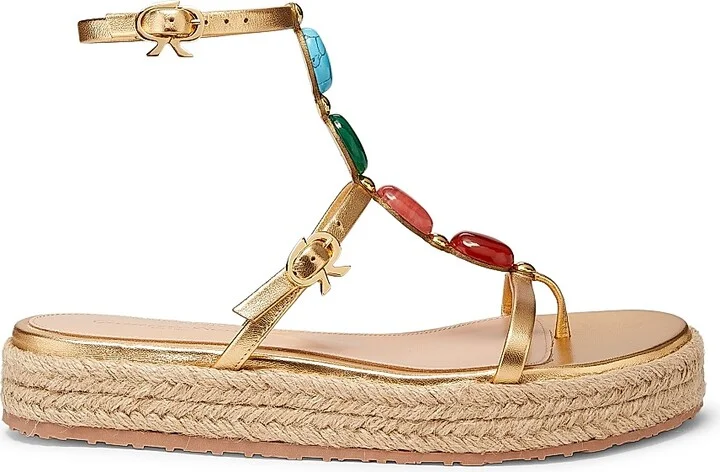 Women's Nappa Silk+Corda Sandals - Mekong - Size 5