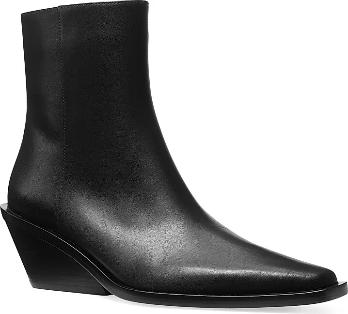 Women's Nash 50MM Leather Booties - Black - Size 5 - Image 2