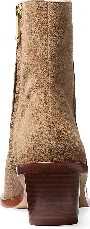 Women's Nash 50MM Suede Booties - Camel - Size 5 - Image 3