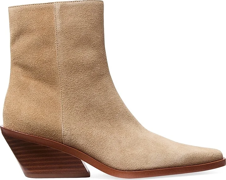 Women's Nash 50MM Suede Booties - Camel - Size 5