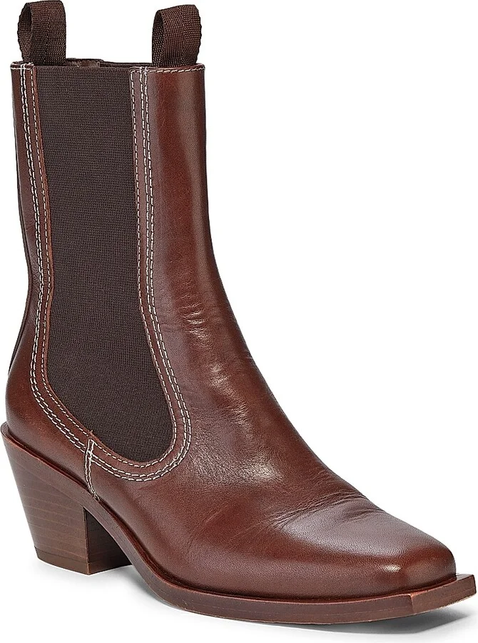 Women's Nat 60MM Western Ankle Boots - Espresso - Size 10 - Image 2