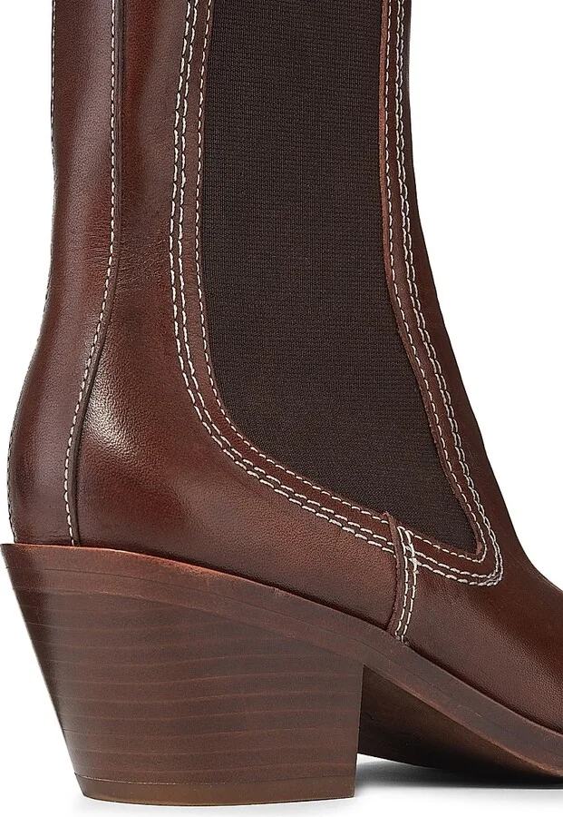 Women's Nat 60MM Western Ankle Boots - Espresso - Size 10 - Image 3