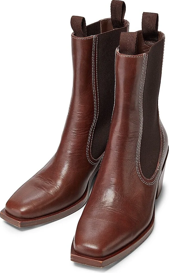 Women's Nat 60MM Western Ankle Boots - Espresso - Size 10 - Image 4