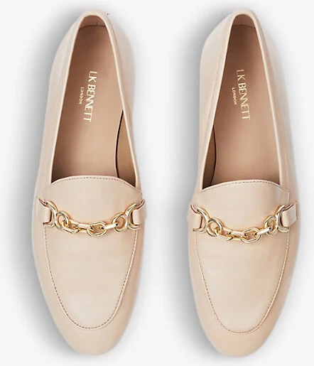 Womens Nat-Latte Adalynn Snaffle Leather Loafers Eur 42/ 9 Uk Women - Image 2