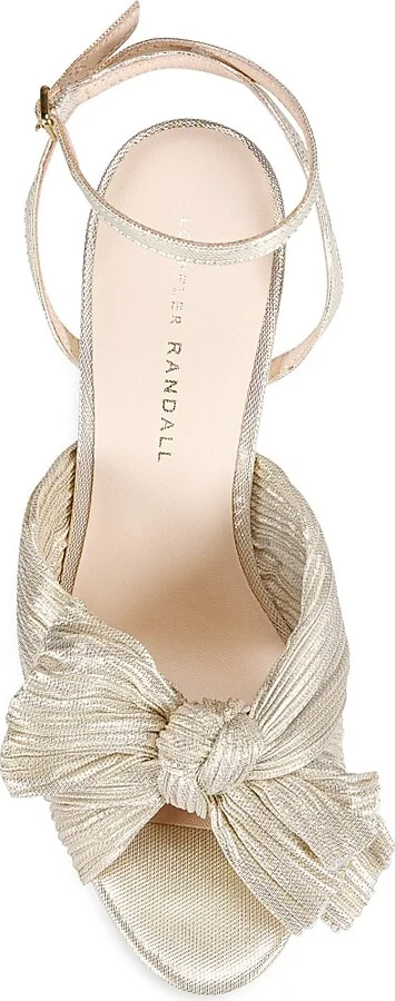 Women's Natalia Pleated Platform Sandals - Platinum - Size 9 - Image 5