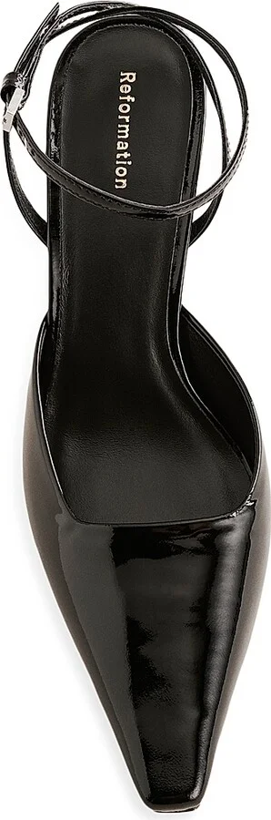 Women's Natasha 75MM Patent Leather Pumps - Black - Size 5 - Image 2