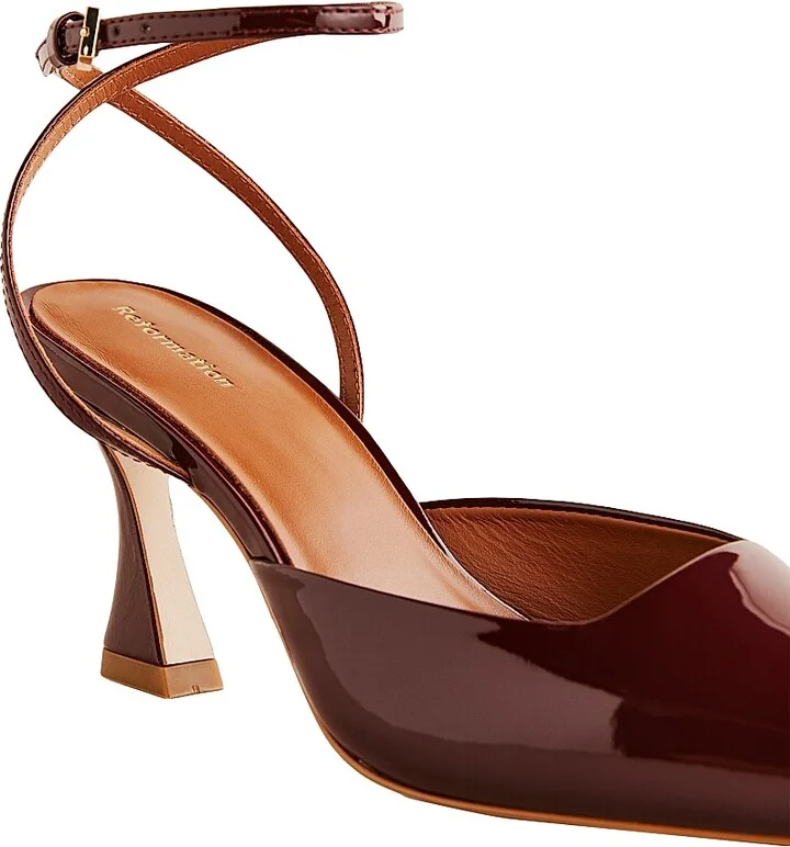 Women's Natasha 75MM Patent Leather Pumps - Black - Size 5 - Image 4