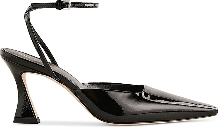 Women's Natasha 75MM Patent Leather Pumps - Black - Size 5
