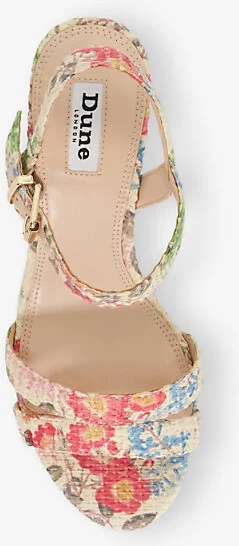 Womens Natural Raffia Merisa Raffia Heeled Sandals Eur 37 / 4 Uk Women - Image 2