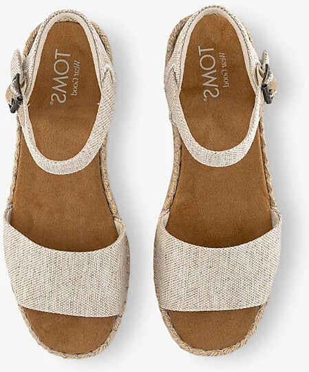 Womens Natural Yarn Undyed Ronan Woven Platform Sandals Eur 39 / 6 Uk Women - Image 2