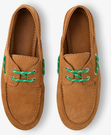 Womens Naturels Contrast-Lace Suede Boat Shoes Eur 35 / 2 Uk Women - Image 2