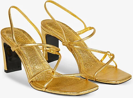 Womens Naturels Faye Strappy Leather Heeled Sandals Eur 39 / 6 Uk Women - Image 2