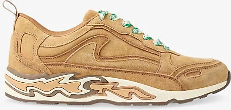 Womens Naturels Mixed-Material Low-Top Trainers Eur 41 / 8 Uk Women