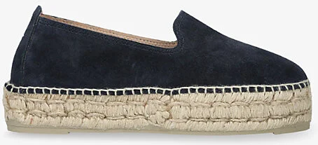 Womens Navy Hamptons Double-Sole Flat Suede Espadrilles Eur 39 / 6 Uk Women