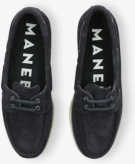 Womens Navy Hamptons Suede Boat Shoes Eur 36 / 3 Uk Women - Image 2