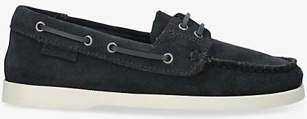 Womens Navy Hamptons Suede Boat Shoes Eur 36 / 3 Uk Women