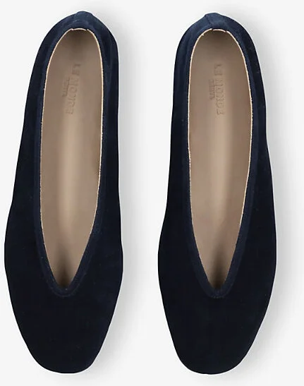 Womens Navy Luna Pointed-Toe Suede Pumps Eur 39 / 6 Uk Women - Image 2