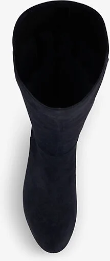 Womens Navy-Suede Tayla Block-Heel Suede Knee-High Boots Eur 39 / 6 Uk Women - Image 2