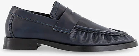 Womens Navy Zita Leather Loafers Eur 40 / 7 Uk Women