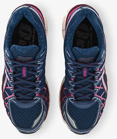 Womens Ndependence Blue Pure Si Gel-Kayano 20 Mesh Low-Top Trainers 8 - Image 2
