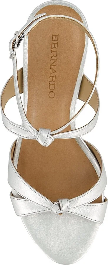 Women's Neera Ankle Strap Heeled Sandals - Silver - Size 6 - Image 3