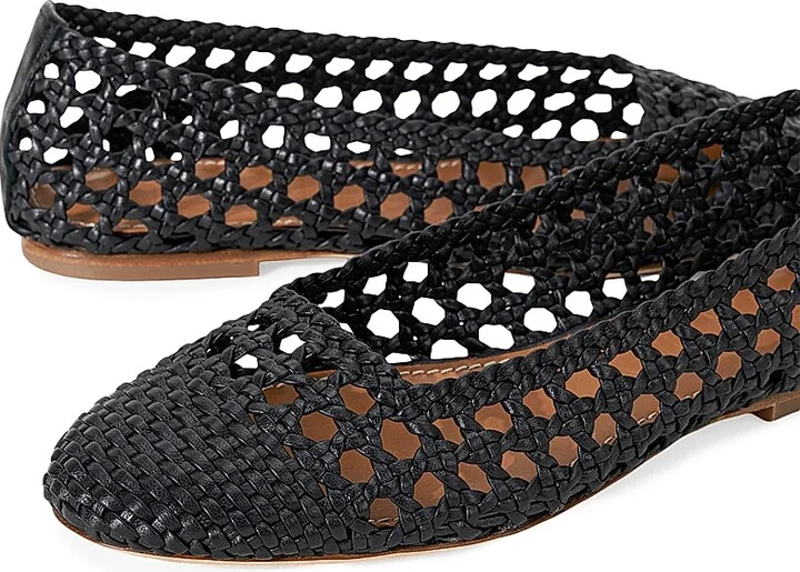 Women's Nell Crochet Flats - Black - Size 5 - Image 4