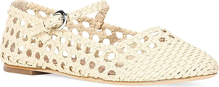 Women's Nell Leather Mary Janes - Cream - Size 5 - Image 2