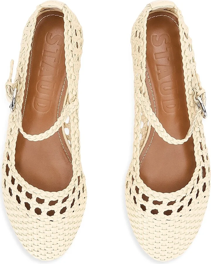 Women's Nell Leather Mary Janes - Cream - Size 5 - Image 4