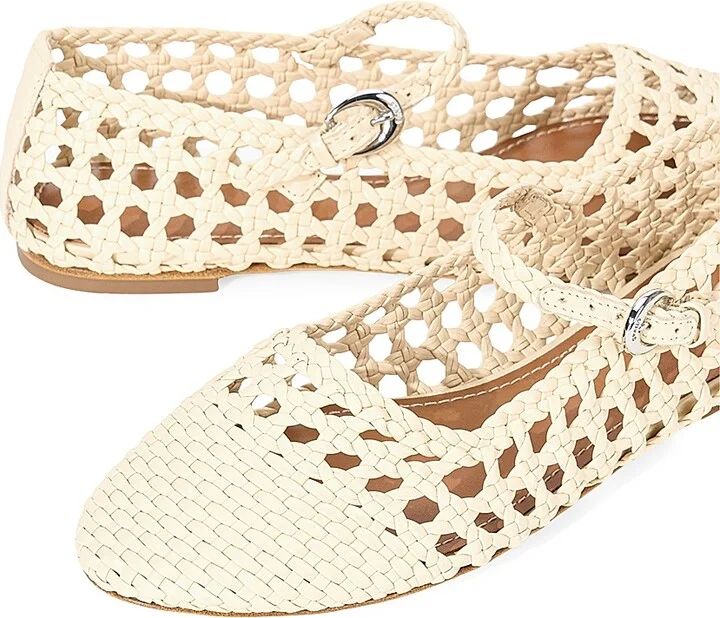 Women's Nell Leather Mary Janes - Cream - Size 5 - Image 5