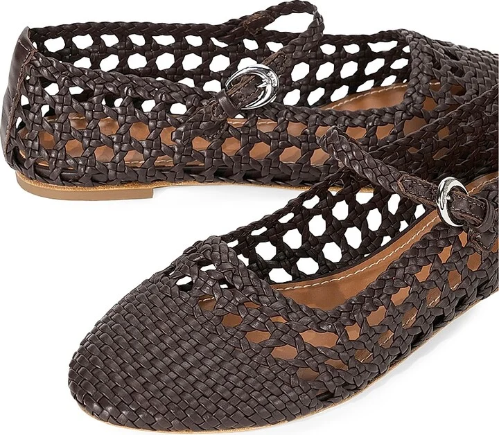 Women's Nell Leather Mary Janes - Cream - Size 5 - Image 8