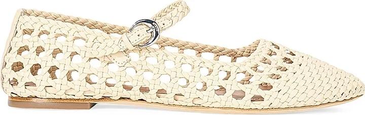 Women's Nell Leather Mary Janes - Cream - Size 5