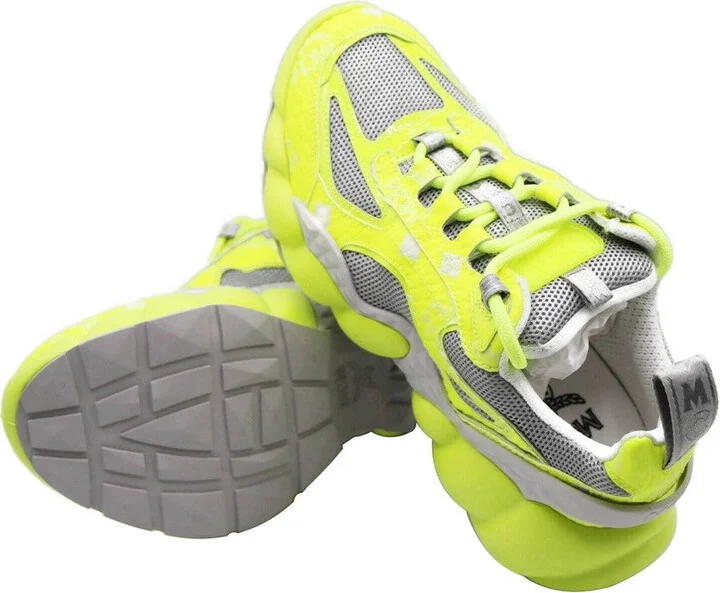 Women's Neon Yellow Luft Collection Visetos Canvas Sneaker - Image 6