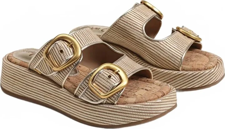 Women's Nerissa Sandals In Gold Raffia