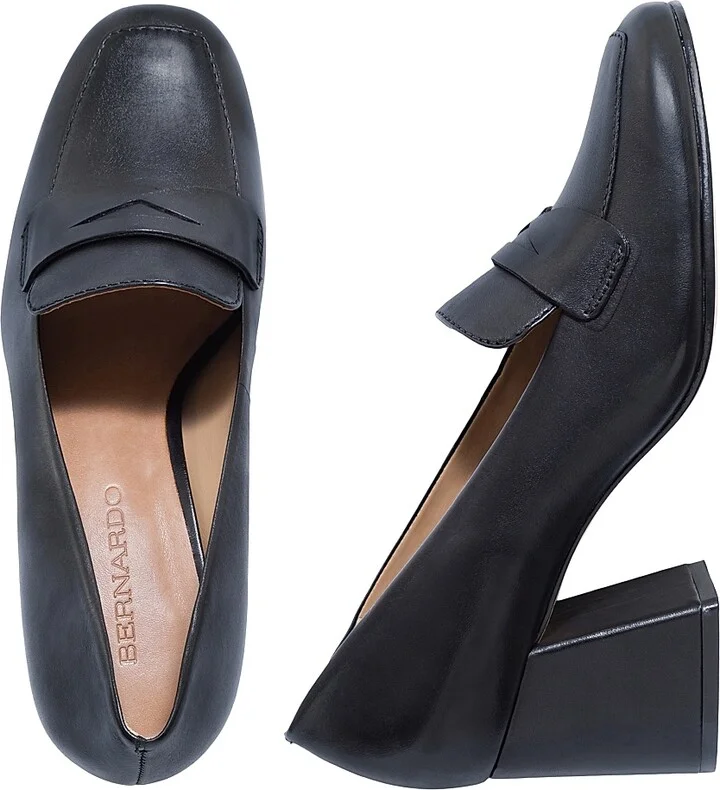 Women's Nessa Block Heel Loafers - Black - Size 6 - Image 8