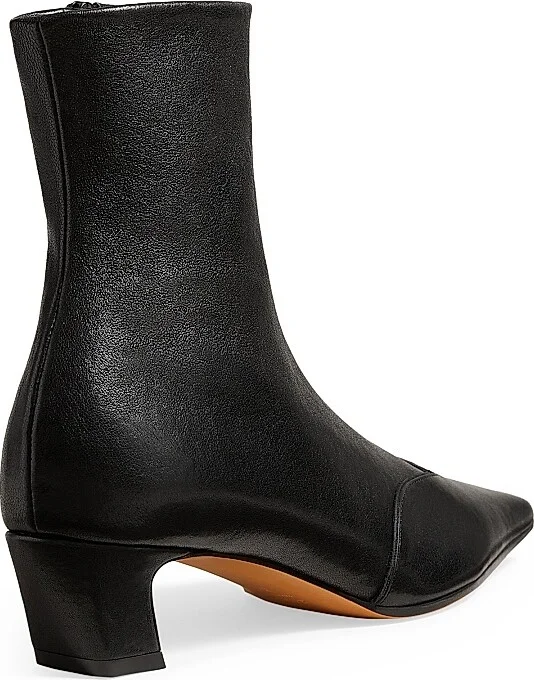 Women's Nevada 40MM Leather Ankle Boots - Black - Size 6 - Image 2