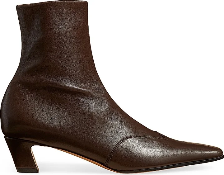 Women's Nevada 40MM Leather Ankle Boots - Black - Size 6 - Image 10