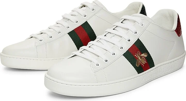 Women's New Ace Bee Embroidered Sneakers - White - Size 5 - Image 2