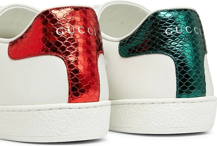 Women's New Ace Bee Embroidered Sneakers - White - Size 5 - Image 3