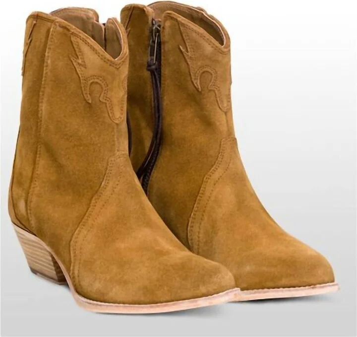 Women's New Frontier Western Boot In Camel