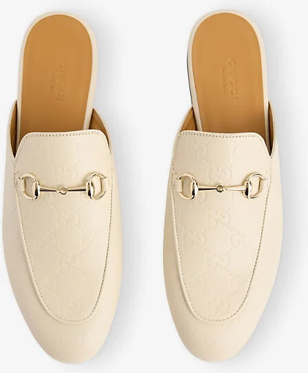 Womens New Ivoire Princetown Leather Mules Eur 38/5 Uk Women - Image 2