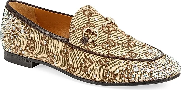 Women's New Jordaan GG Canvas Loafers - Camel Ebony - Size 6 - Image 2