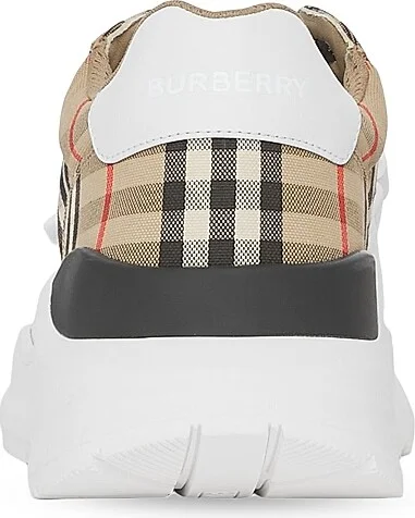 Women's New Regis Check Sneakers - Archive Beige - Size 5 - Image 3