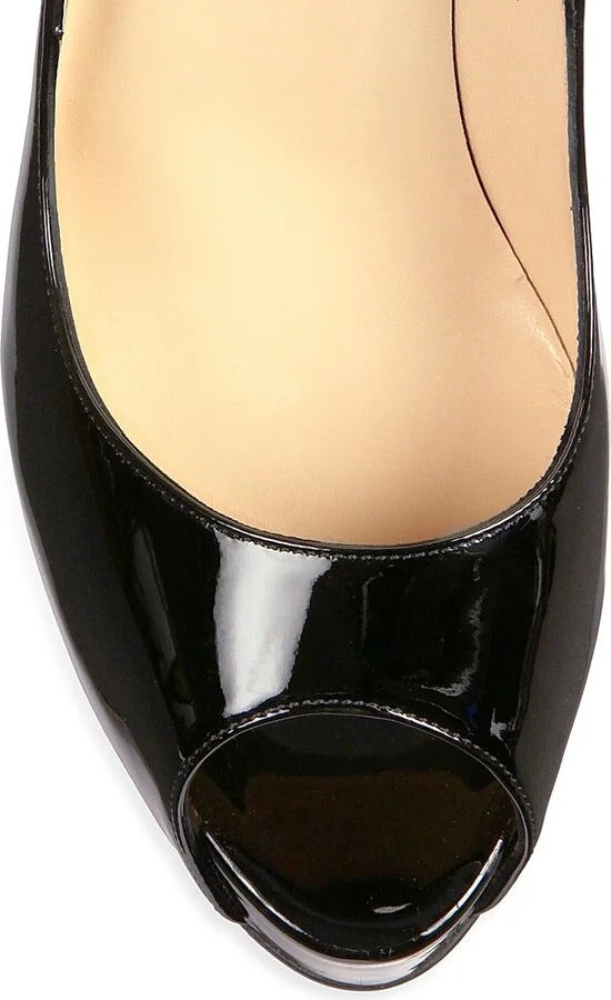 Women's New Very Privé 120MM Patent Leather Pumps - Black - Size 4 - Image 3