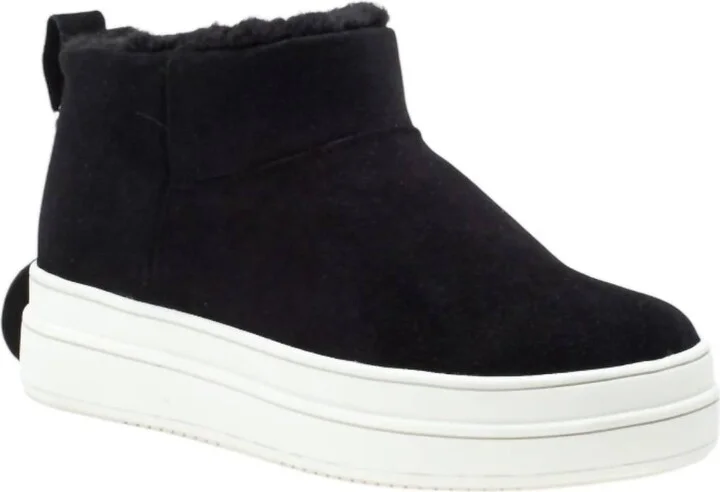 Women's Nia Waterproof Boot In Black Suede