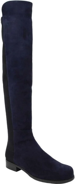 Women's Nice Suede With Elastic Back Knee Boot