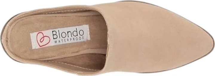 Women's Nicole Suede Mule In Sand Suede