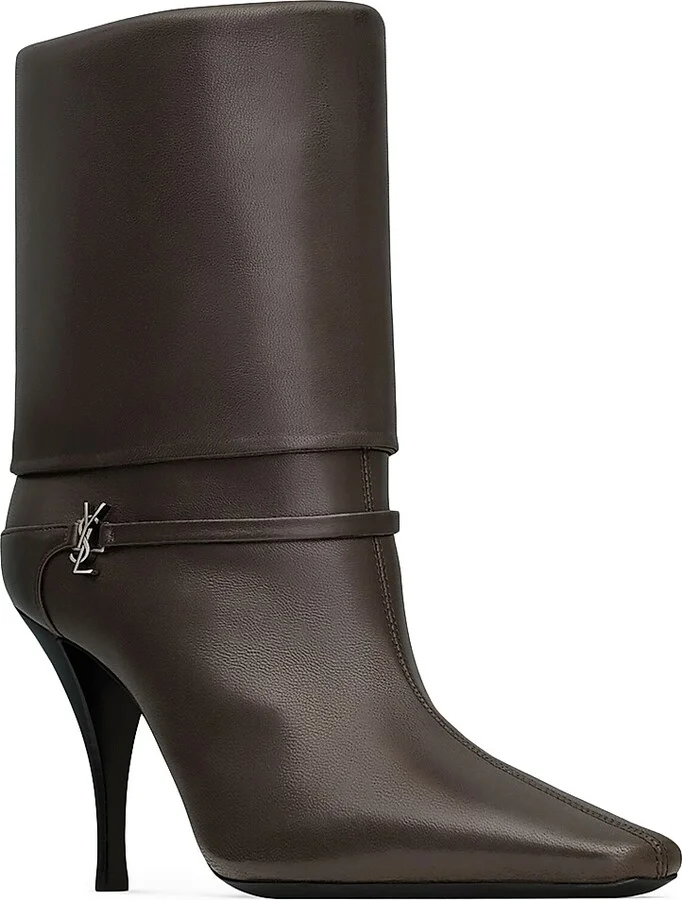 Women's Niki Booties in Smooth Leather - Eagle Brown - Size 6 - Image 2