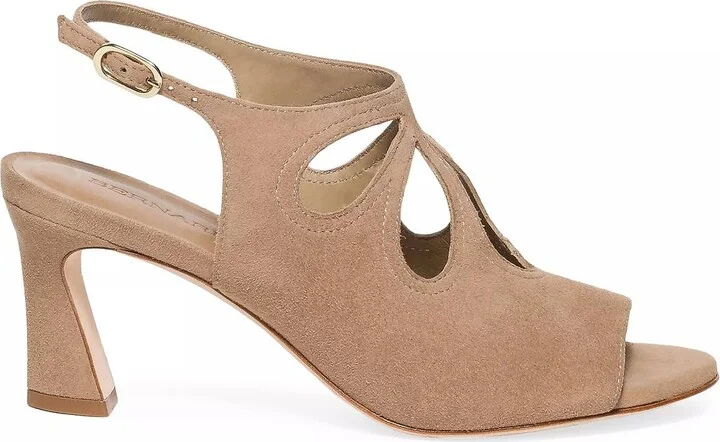 Women's Nili Heels - Medium In Birch Kid Suede