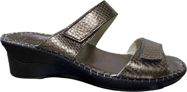 Women's Nina Sandals In Pewter Snake