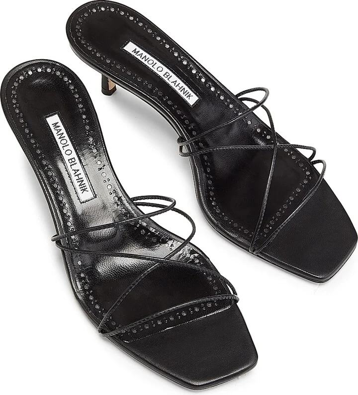Women's Ninfemu 50MM Leather Strappy Sandals - Brown - Size 9 - Image 9